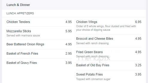 Kitchen Sync at the Eastville Inn - Eastville, VA menu_pic