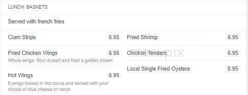 Kitchen Sync at the Eastville Inn - Eastville, VA menu_pic