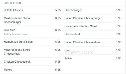 Kitchen Sync at the Eastville Inn - Eastville, VA menu_pic