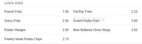 Kitchen Sync at the Eastville Inn - Eastville, VA menu_pic