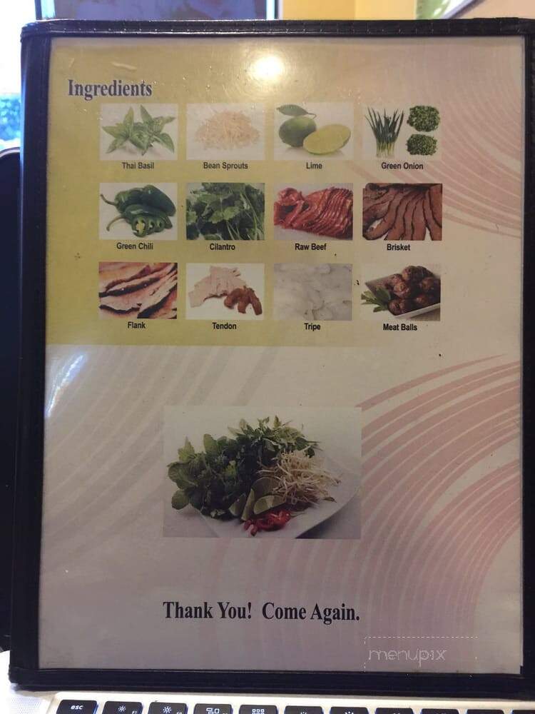 Pho World - Renton, WA menu_pic