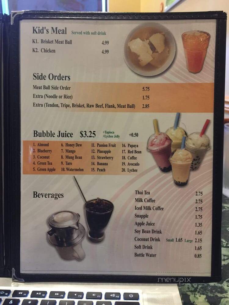 Pho World - Renton, WA menu_pic
