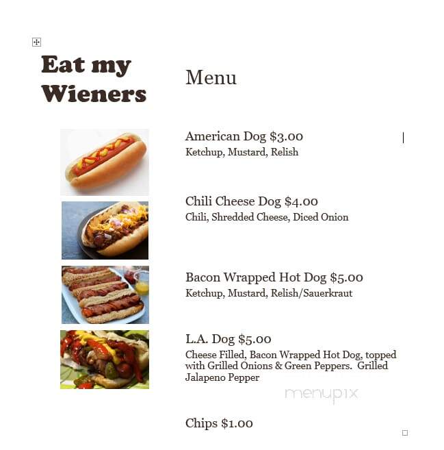 Filling Station - Magna, UT menu_pic