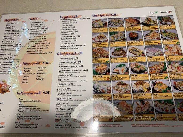 Orange Roll & Sushi - Cypress, CA menu_pic