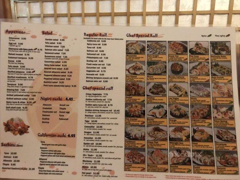 Orange Roll & Sushi - Cypress, CA menu_pic