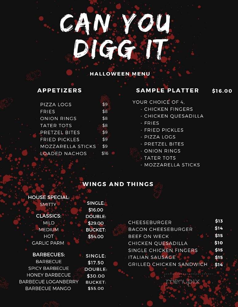 Can You Digg It - Buffalo, NY menu_pic