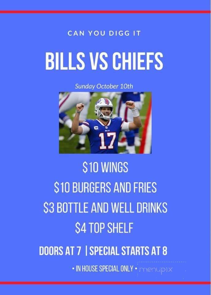 Can You Digg It - Buffalo, NY menu_pic