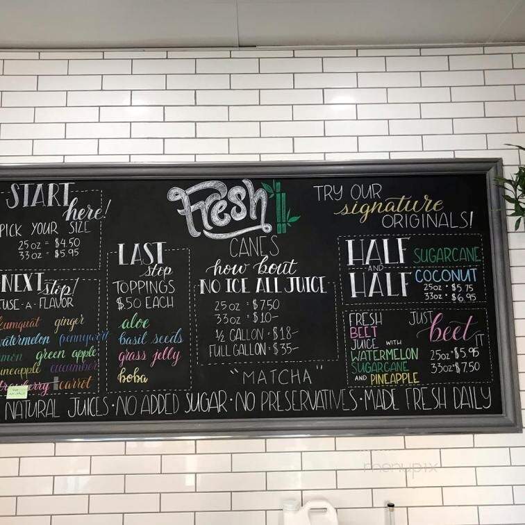 Fresh Canes - Rosemead, CA menu_pic