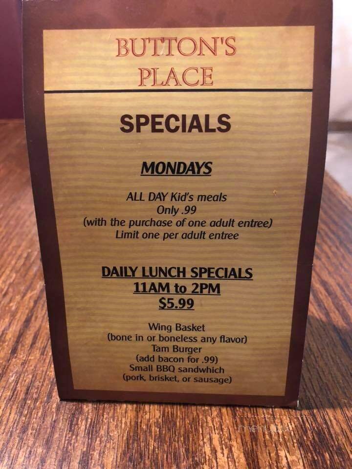 Button's Place - Canton, TX menu_pic