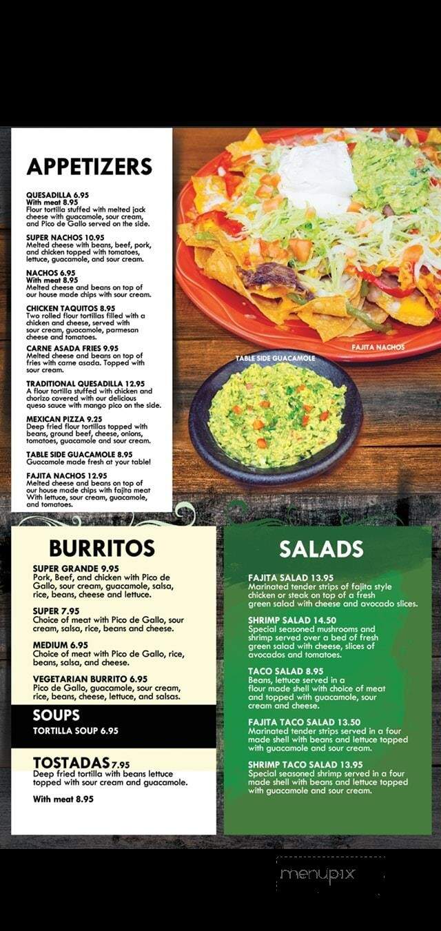 El Palenque Mexican Restaurant and Cantina - Portland, OR menu_pic