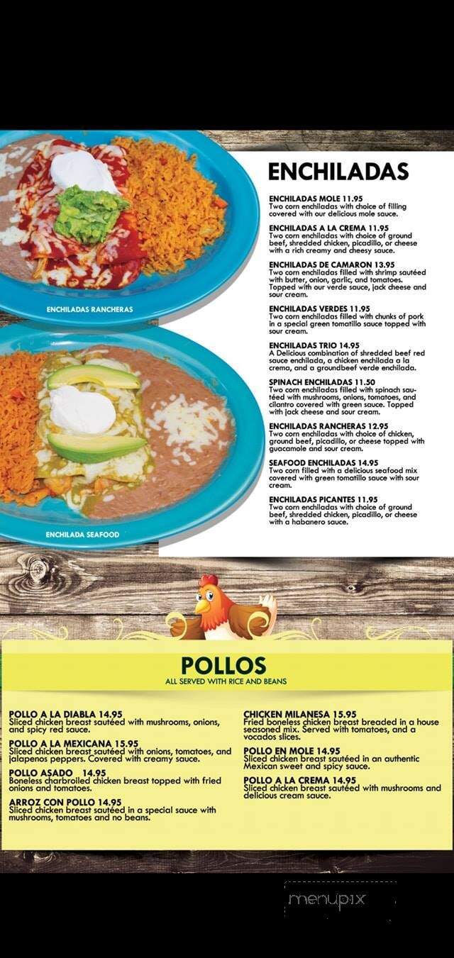 El Palenque Mexican Restaurant and Cantina - Portland, OR menu_pic