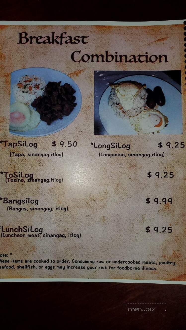 Sarrap Filipino Cuisine and BYOB - Chicago, IL menu_pic