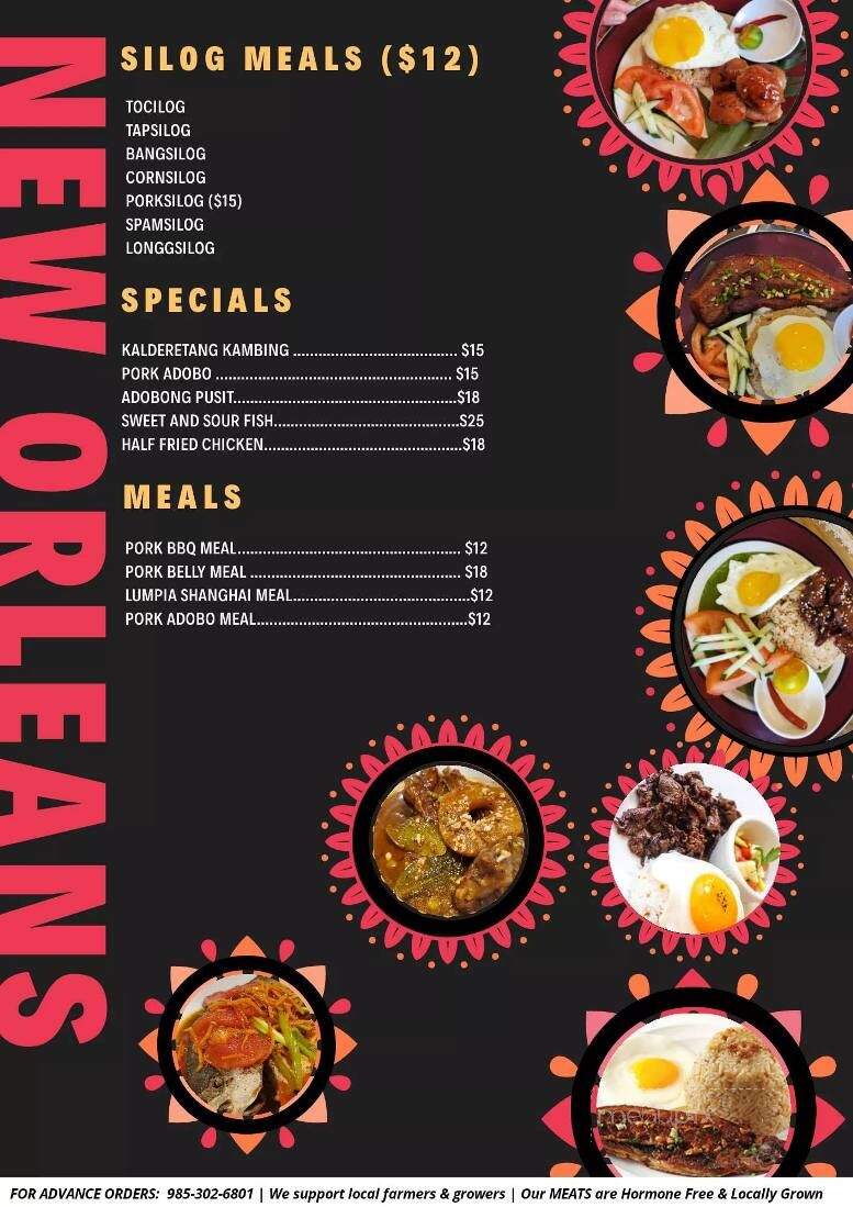 Cebu Litson and Grill - New Orleans, LA menu_pic