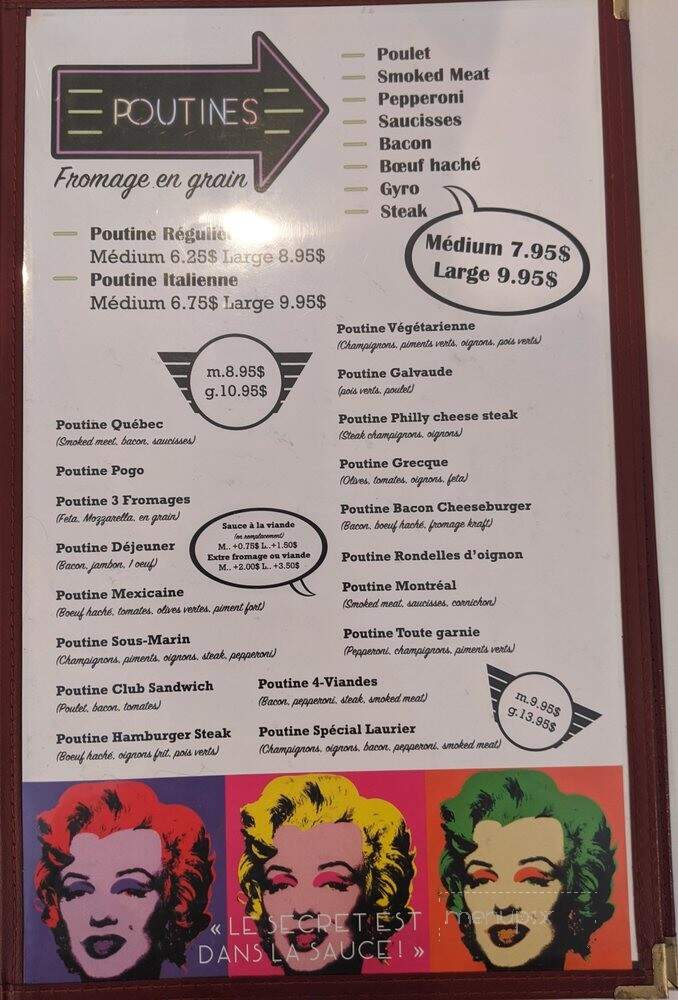 Poutine Laurier - Montreal, QC menu_pic