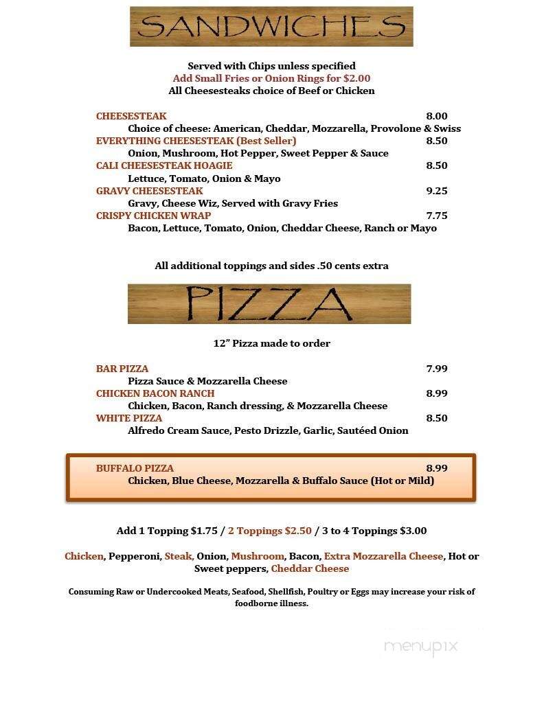 Mountainhouse Tavern - Greentown, PA menu_pic