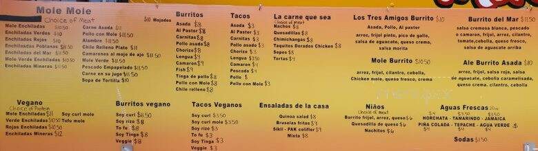 Mole Mole - Portland, OR menu_pic
