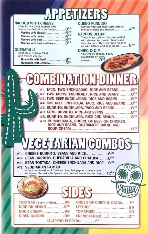 Lucero's Mexican Restaurant - Ottawa, OH menu_pic