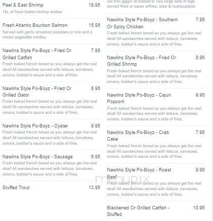Bobber's Fish House - Dahlonega, GA menu_pic