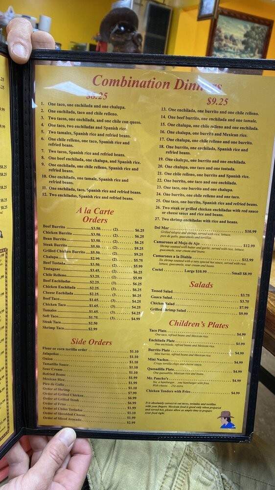 El Tapatio Dos - Westlake, LA menu_pic