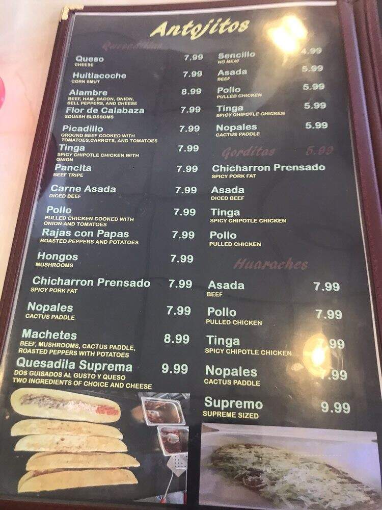 Nuevo Machetes - Taylorsville, UT menu_pic