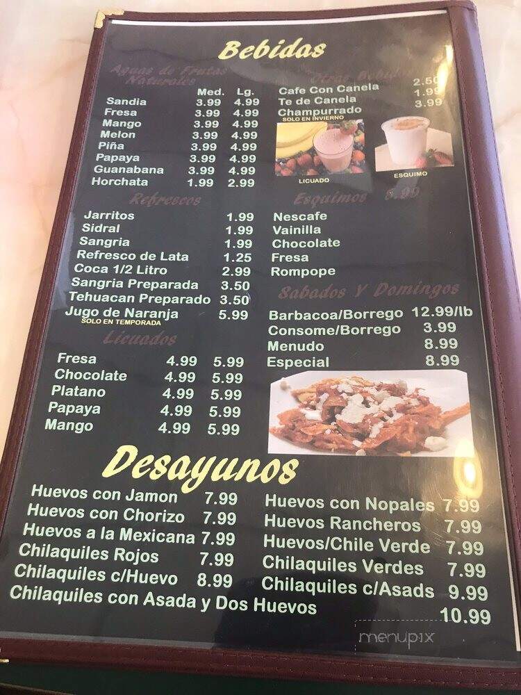 Nuevo Machetes - Taylorsville, UT menu_pic