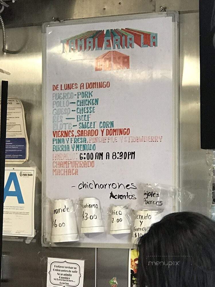 La Dona Tamaleria - Compton, CA menu_pic