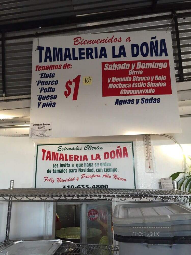 La Dona Tamaleria - Compton, CA menu_pic