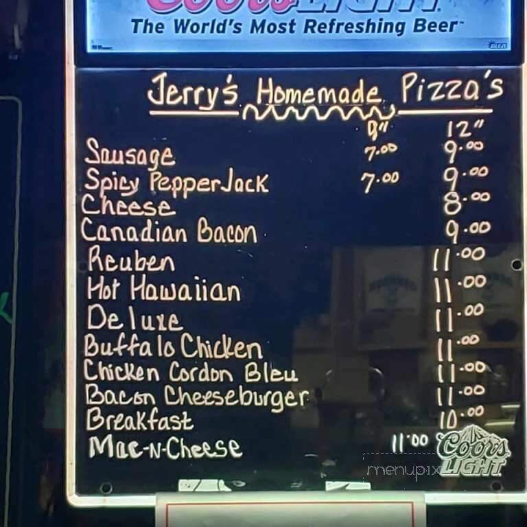 Jerry's Tavern - Oshkosh, WI menu_pic