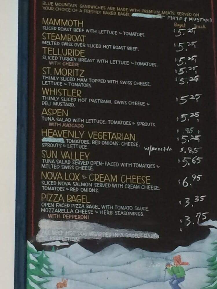 Blue Mountain Bagel - Garden Grove, CA menu_pic
