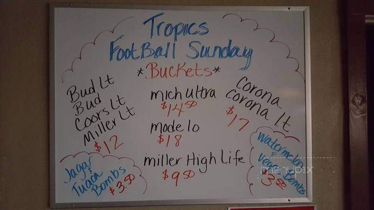 Tropics Lounge - Wichita, KS menu_pic