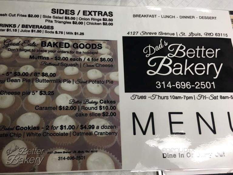 Better Bakery - Saint Louis, MO menu_pic