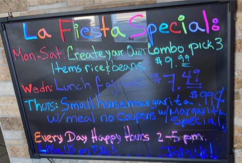 La Fiesta Mexican Restaurant - Arkansas City, KS menu_pic