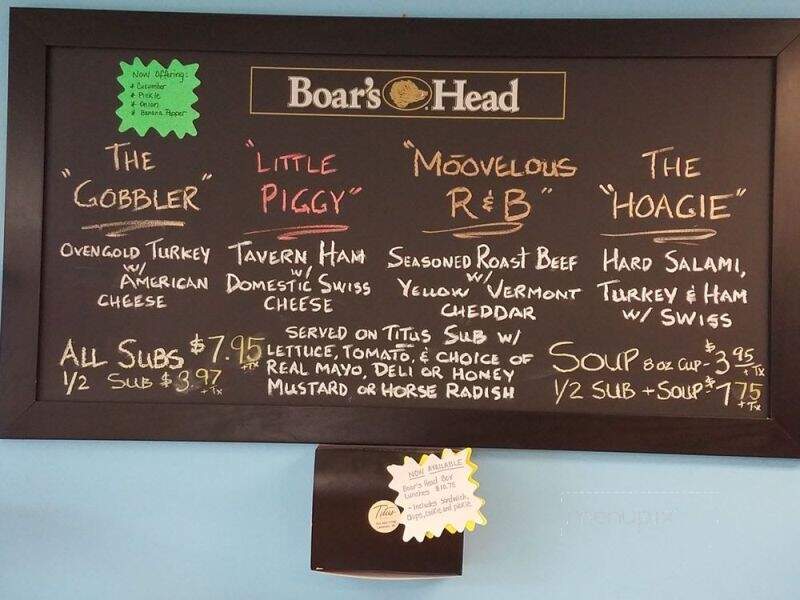 Titus Pastry Shoppe - Lebanon, IN menu_pic