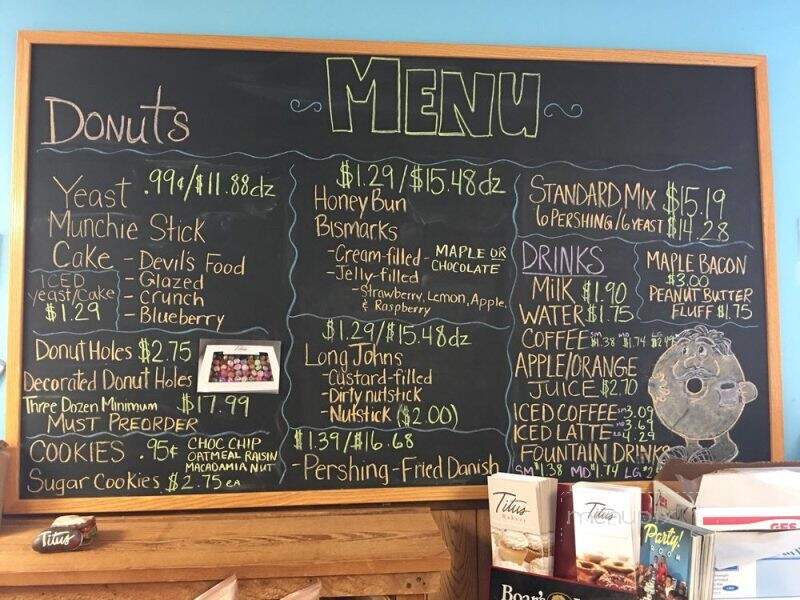 Titus Pastry Shoppe - Lebanon, IN menu_pic