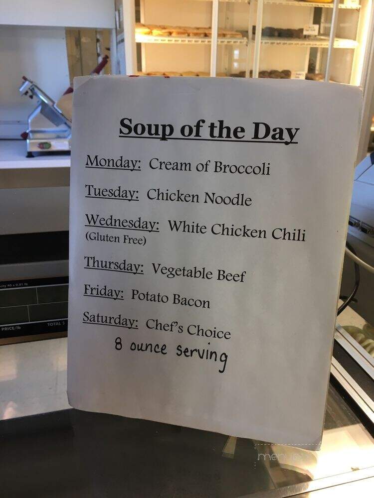 Titus Pastry Shoppe - Lebanon, IN menu_pic
