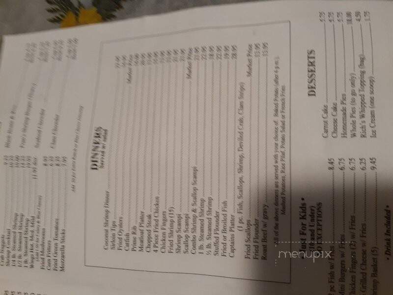 Capt'n Con's Fish House - Bokeelia, FL menu_pic