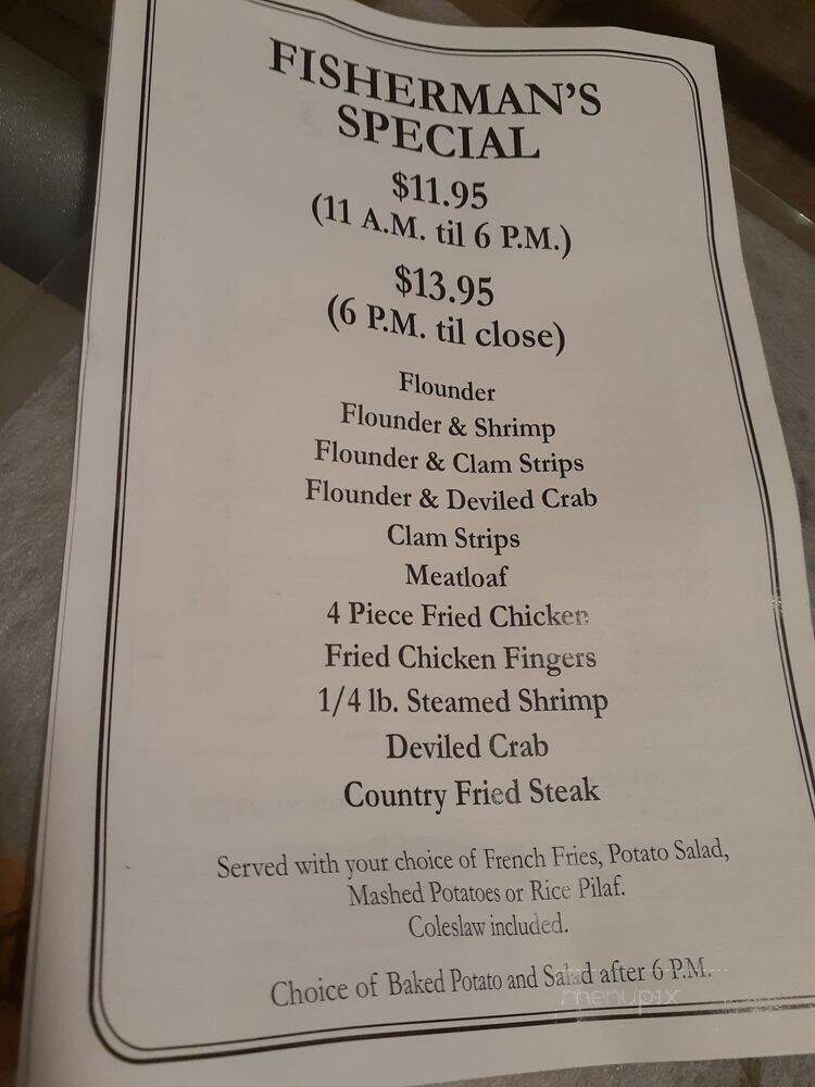 Capt'n Con's Fish House - Bokeelia, FL menu_pic