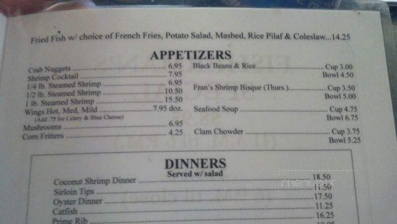 Capt'n Con's Fish House - Bokeelia, FL menu_pic