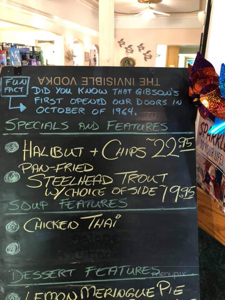 Gibson's Fish & Chips - Saskatoon, SK menu_pic