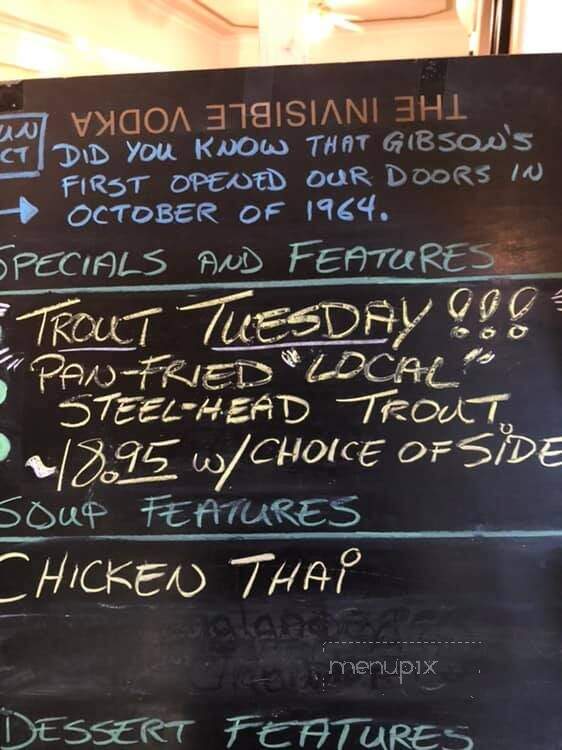 Gibson's Fish & Chips - Saskatoon, SK menu_pic