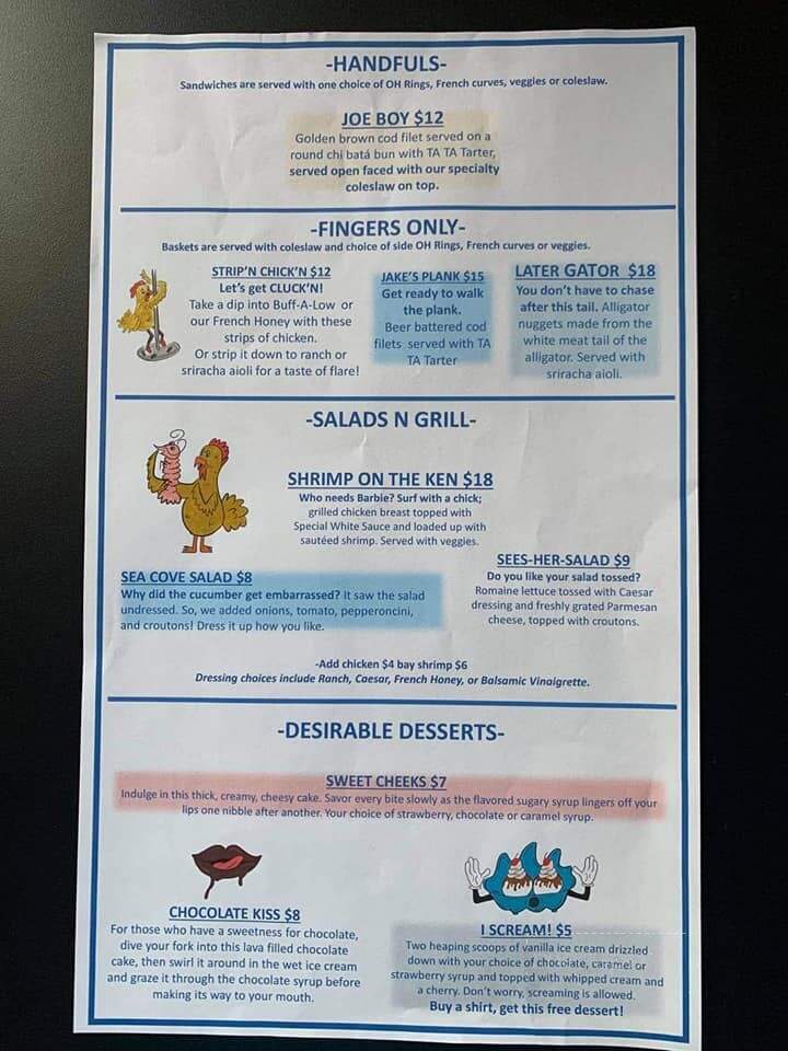 The Wet Clam - Lake Havasu City, AZ menu_pic