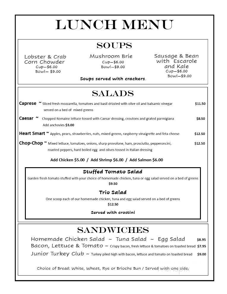 The Oaks on 44 - Wildwood, FL menu_pic