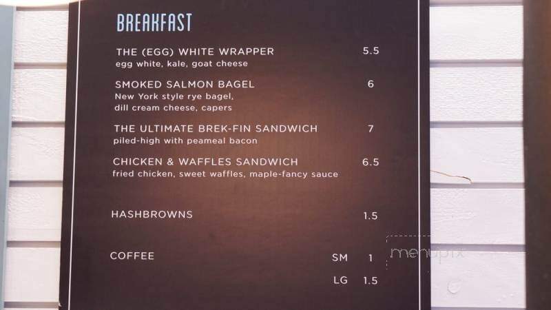 Little Fin - Toronto, ON menu_pic