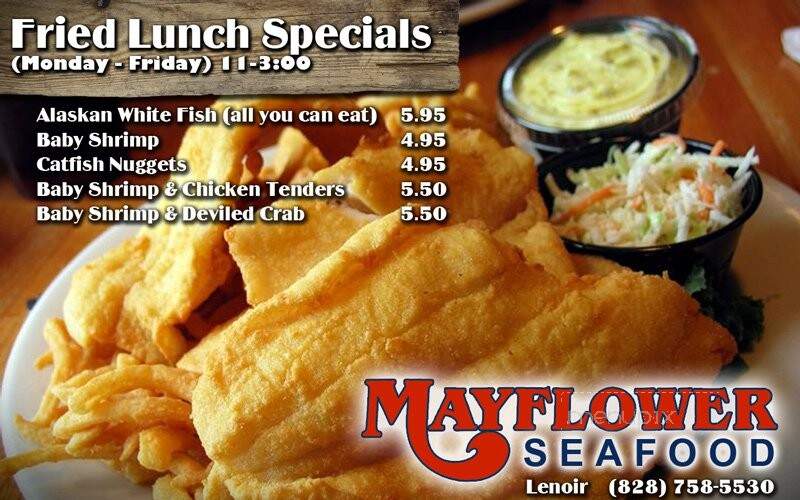 Mayflower Seafood Restaurant - Lenoir, NC menu_pic