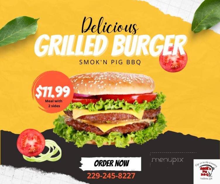 Smok'n Pig - Valdosta, GA menu_pic