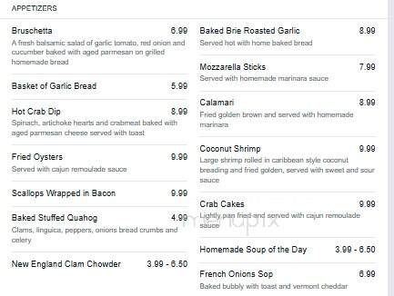 Lost Dog Pub - East Dennis, MA menu_pic
