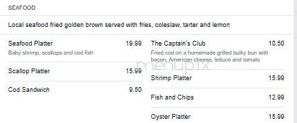 Lost Dog Pub - East Dennis, MA menu_pic