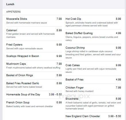 Lost Dog Pub - East Dennis, MA menu_pic