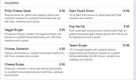 Lost Dog Pub - East Dennis, MA menu_pic