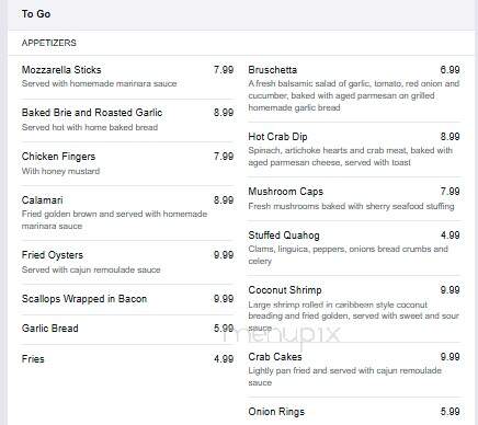 Lost Dog Pub - East Dennis, MA menu_pic